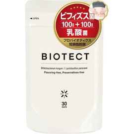BIOTECT Live Bifidobacteria, Lactic Acid Bacteria, Probiotics Supplement, Acid-Resistant Capsules, 30-Day Supply, Made in Japan