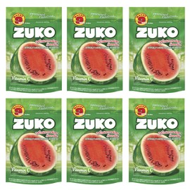 Zuko Watermelon Instant Powder Drink | Family Pack | No Sugar Needed | Vitamin C | 14.1 Ounce (Pack of 6)