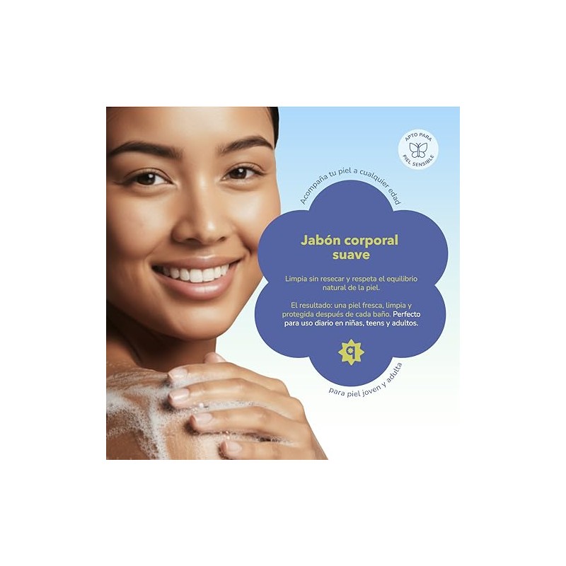 Quiin Smooth Probiotic Body Wash – Limpiador corporal con probióticos,