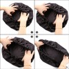 ELIHAIR Gorro de dormir sedoso de satén para cabello rizado,
