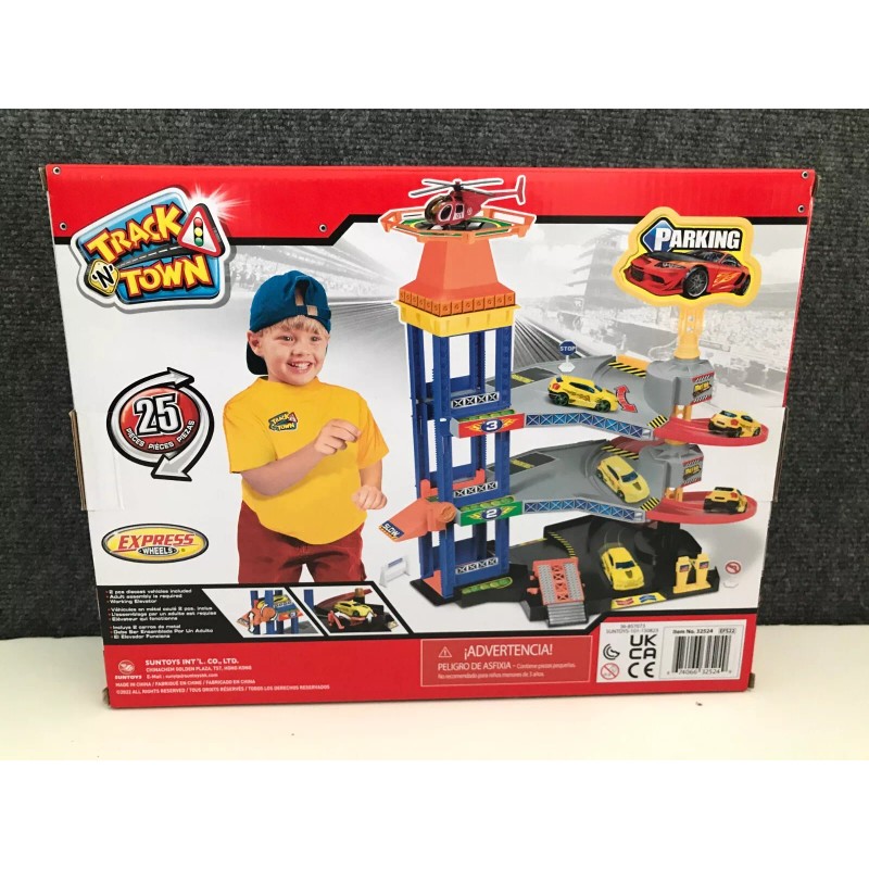 Track N Town Express Wheels Parking Garage with 1 Diecast