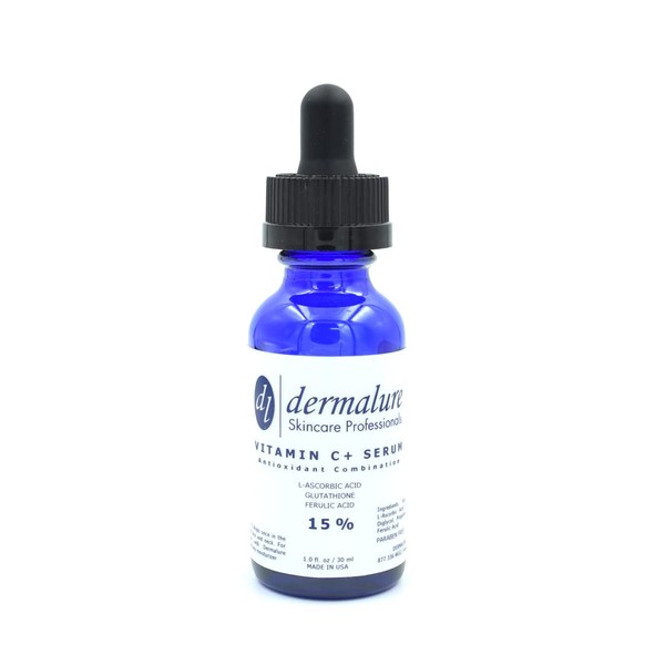 VITAMIN C SERUM 15% 1oz. 30ml Skin and Face | Tri-Blend Formula with C Ferulic and Glutathione | Powerful Anti Oxidant Repair Serum for Erasing Wrinkles and Blemishes