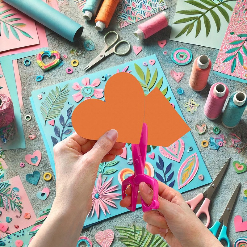 Playtastic Children's Scissors: 20-Piece Craft Scissors Set for Children, with