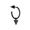 Liebeskind Berlin Creole Earrings, Stainless Steel, black