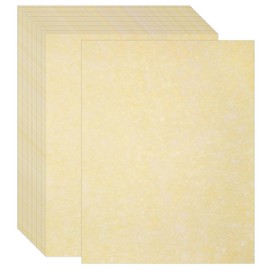 Acidea 100 Sheets Old Age Parchment Paper, 180GSM Thickened A4 Printed Parchment Papers, Vintage Antique Textured Double Side Printing Parchment Paper for Certificates, Resume, Diploma, Writing