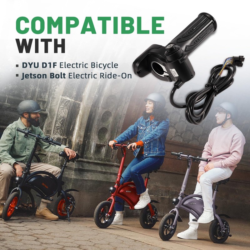 Rendrox 36V Ebike Throttle Display Accelerator Grip Set with Cruise