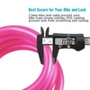 IDEALUX Bike Lock Cable, Bicycle Cable Lock with 4 Digit