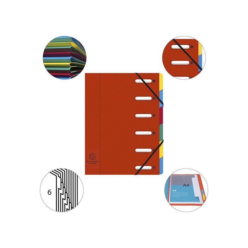 Exacompta - Ref 55065E - Harmonika Multipart File - 24.5