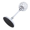Crystal Candle Holder Ornament Tall Elegant Crystal Silver Candlestick for