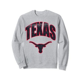 Classic Retro Vintage TEXAS US State Longhorn Cattle - Gray Sweatshirt