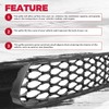 HECASA Front Lower Grille Grill Compatible with 2015-2023 Dodge Charger