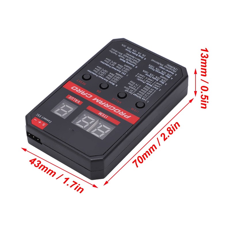 RC Car Programing Card, Lightweight LED Program Card Easy Operate