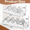 2 Pcs Stainless Steel Soap Dish Holder, W-Shaped Self Draining,