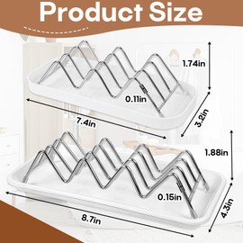 2 Pcs Stainless Steel Soap Dish Holder, W-Shaped Self Draining, Rustproof