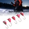 5 Pcs Winter Ice Fishing Jigs Kit for Bass Perch