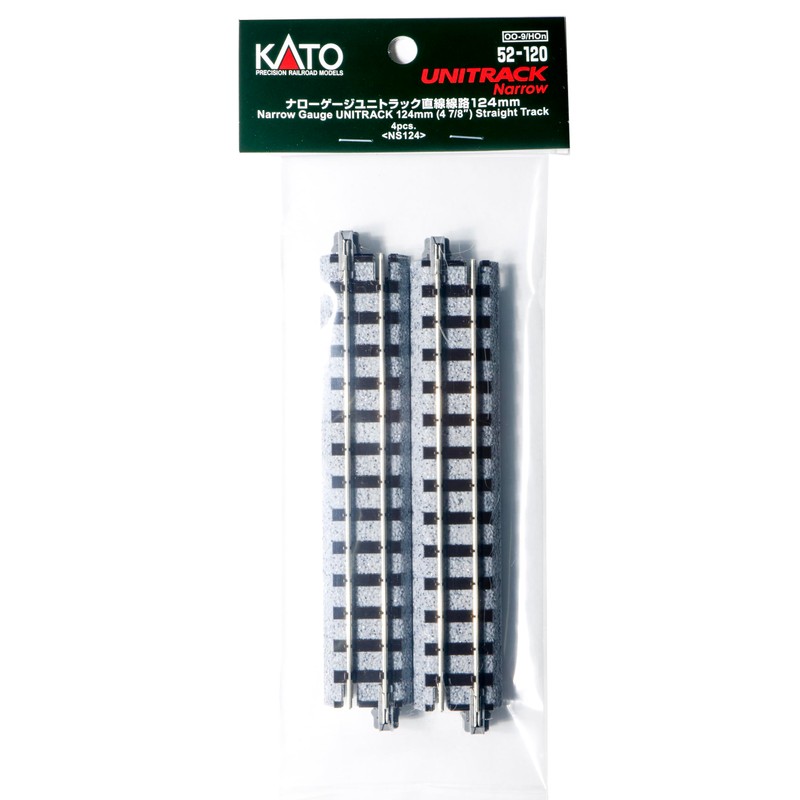 KATO Narrow Gauge Unitrack Straight Track 4.9 inches (124 mm),