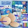 Glow in The Dark Ocean Rock Painting Kit, Arts and