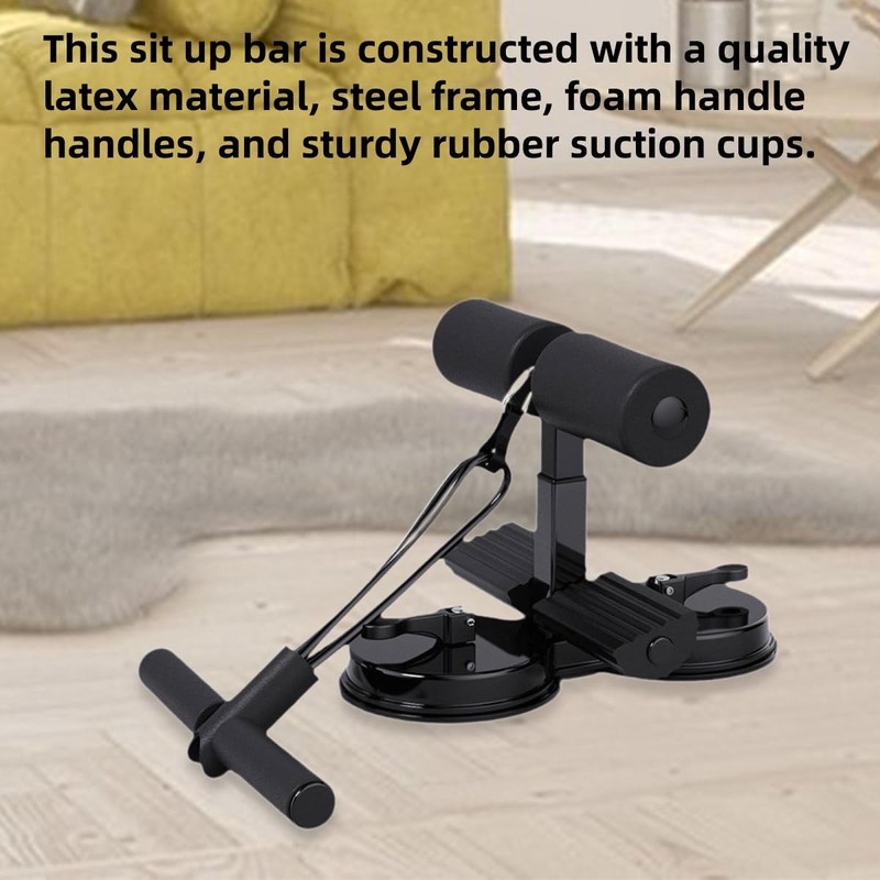 AIMALL Sit-Up Assistant with Double Suction Cup and Resistance Band