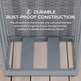 Sunjoy Pool Noodle Storage Rack Extra Large Rust-Proof Aluminum Portable Outdoor Rack with Water Weighted Base for Outdoor Pool…