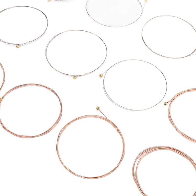 12 Pcs Acoustic Guitar Strings 12‑52 Gauge Phosphor Bronze PU