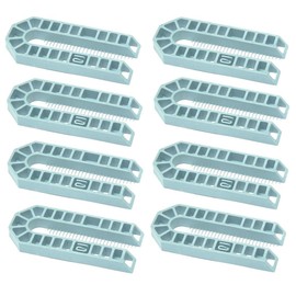 TERF® 100mm X 43mm X 10mm Thick U Shims Packers Spacers Plastic Packing Horseshoe Window Glazing Door Kitchen Cabinet Tiles Installations with 10mm Thick - Pack of 25