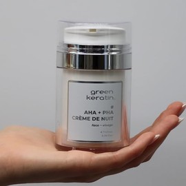 Green Keratin - AHA + PHA Night Cream for Face 100 ml