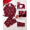 SOLOYEE Family Christmas Pyjamas Set Matching Family Button Up Pyjamas,