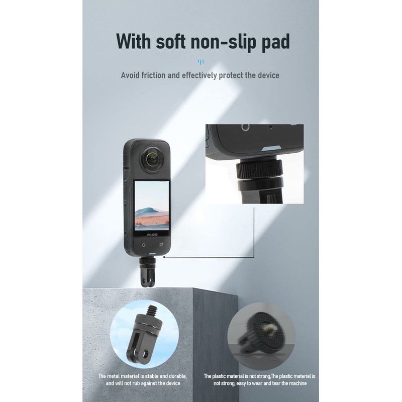 Coyktonty Camera Mount Adapter Aluminum 1/4 Invisible Base Accessory for