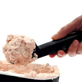 Norpro 683 - Cuchara para helado antiadherente y anticongelante, 18 cm, color negro