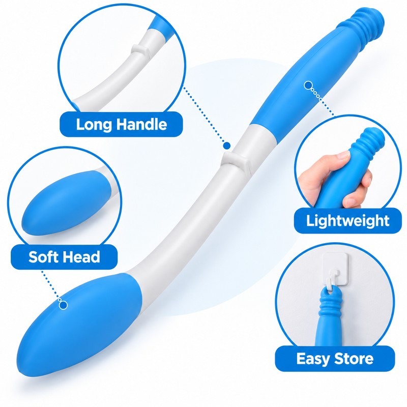 Long Handle Bottom Wiper Self-Wipe Aid – Extended Reach Personal
