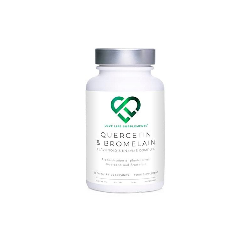 Quercetin & Bromelain 1000mg | 60 Capsules - 30 Servings