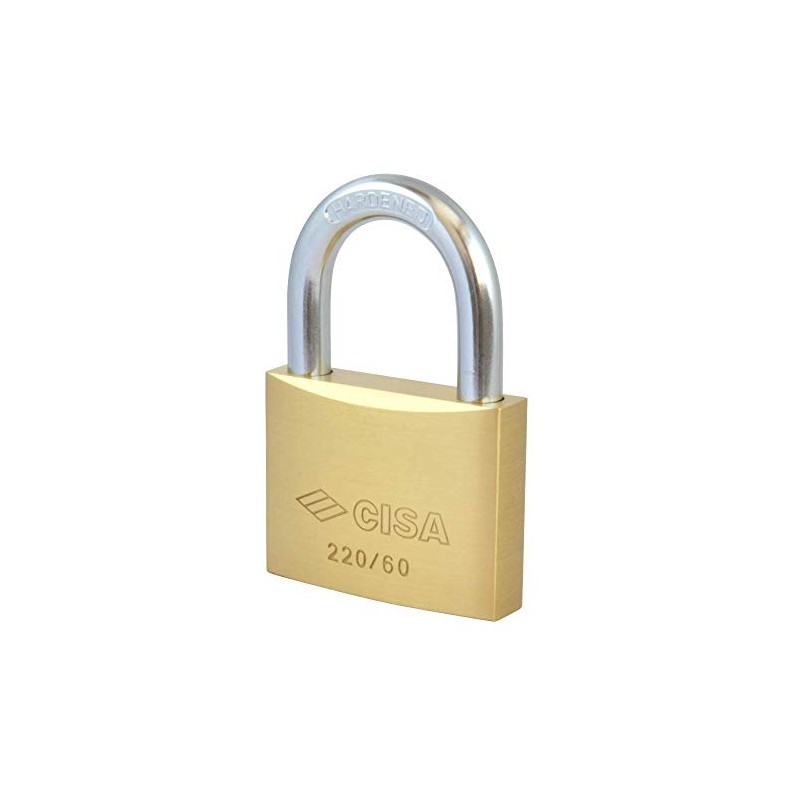 CISA 22010 mm.60 Brass Padlock (Pack of 6) (CISA)