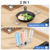 Expandable Over Sink Water Bottle Drying Rack with Dish Cloth
