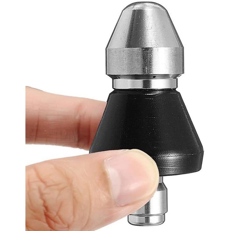 Sewer Cleaning Tool High-pressure Nozzle,Pressure Washer Sewer Jetter Nozzle,1/4'' 6