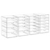 Acrylic Drawer Organizers - 21 Drawers 4 Set - Clear