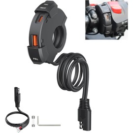 Thlevel Motorcycle USB Charger 12 V USB C Socket Charging Socket 48 W