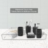 NIUBEE Acrylic Serving Tray 11x14 Inches -Spill Proof- Clear Decorative