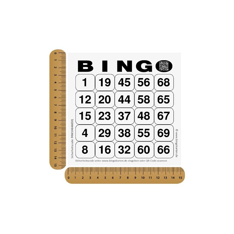 DiPrint 200 large printed Bingo cards for seniors system 25