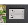 HUBER Surface-Mounted Bell Push Button 2 Compartments Made of Real