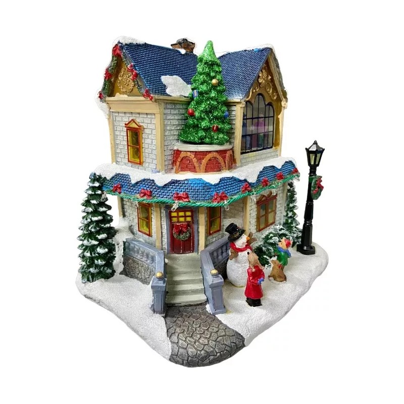 Home Accents Holiday Villa Casa Navideña Iluminada Luz Led Y