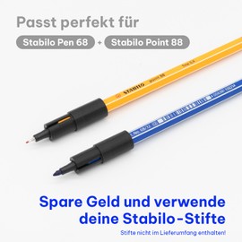 Twin Pack Pen Adapters for Cricut Joy & Joy Xtra - Compatible with Stabilo Point 88 & Pen 68 - Perfect Fit for Cricut Joy & Joy Xtra