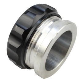 Onseeda OD 2"/50.8mm Aluminium Alloy Fuel Cap Weld On Filler Neck Oil Tank Cap Black,Weld On Filler Neck And Cap Oil Fuel Water Tank