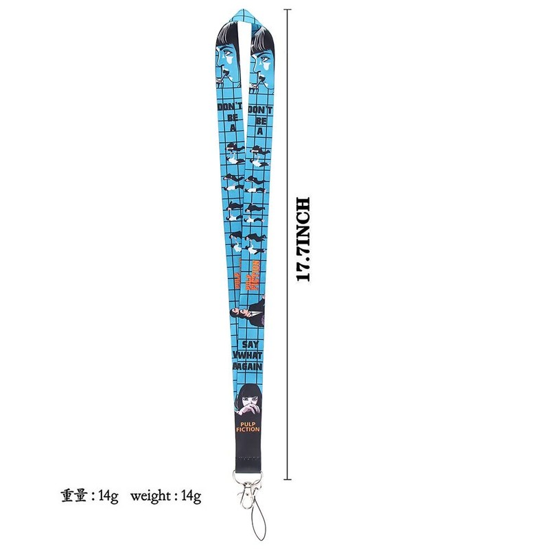 Anime Source Pulp Fiction 1994 Crime Drama Hollywood Movie Lanyard