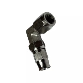 Mvated AN3 Female Swivel To PTFE Hose 90 Degree Elbow Adapter Brake Fitting Stainless
