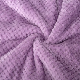 Fuzzy Blanket or Fluffy Blanket for Baby Girl or boy, Soft Warm Cozy Coral Fleece Toddler, Infant or Newborn Receiving Blanket for Crib, Stroller, Travel, Outdoor (40" x 48", DG-Lavender)