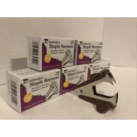 CHARLES LEONARD NOS Vtg Durable Staple Remover Charles Leonard #050Walnut For Home or Office NIB