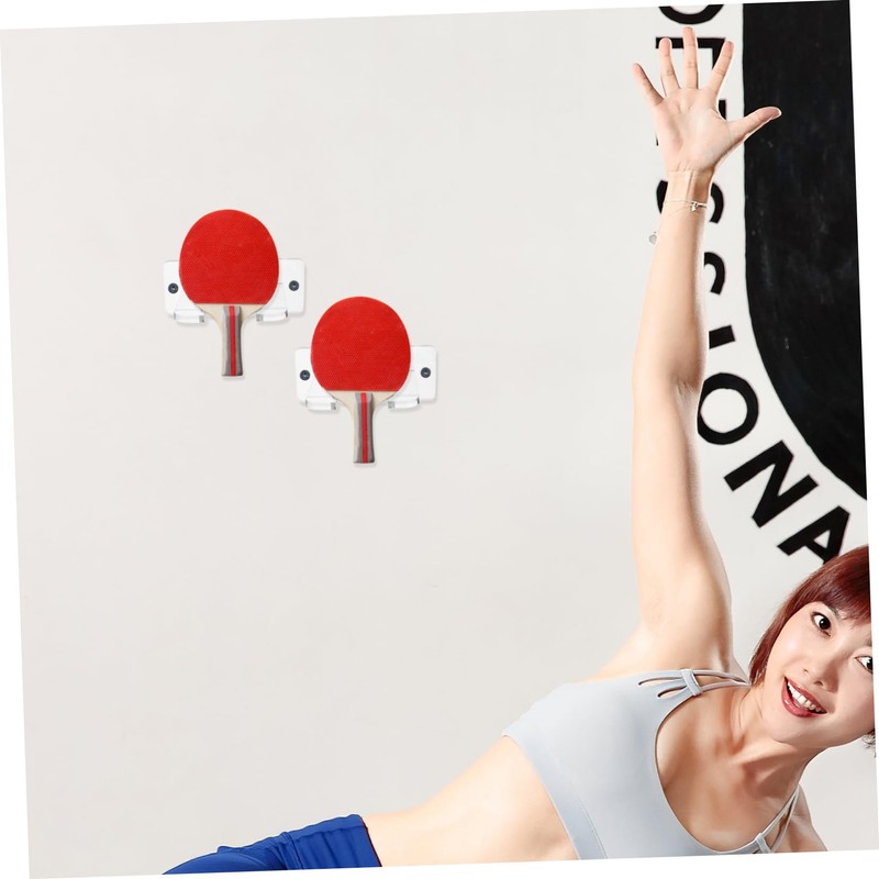 Kisangel Multi-functional Pingpong Racket Stand Acrylic Display Mount Bat Holder