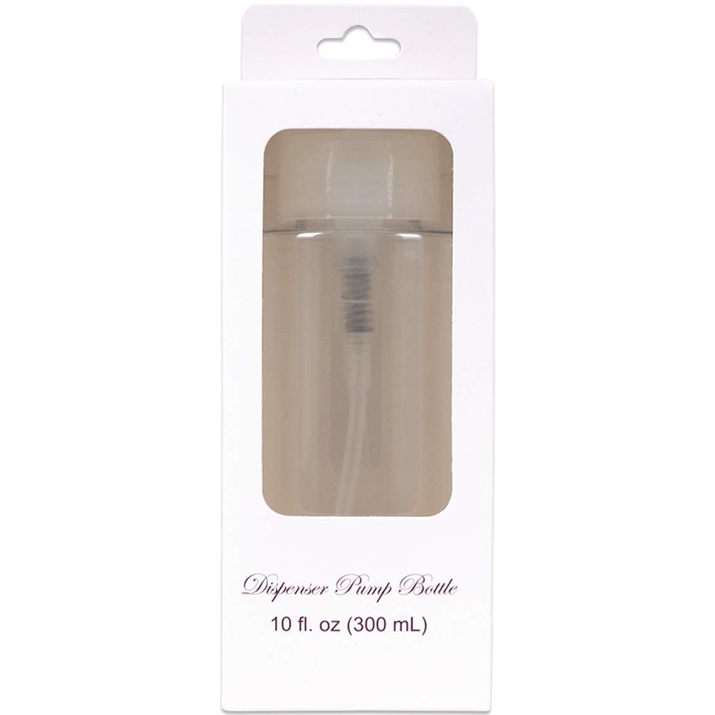 10oz Clear Push Down Pump Dispenser Empty Refillerble Bottle with