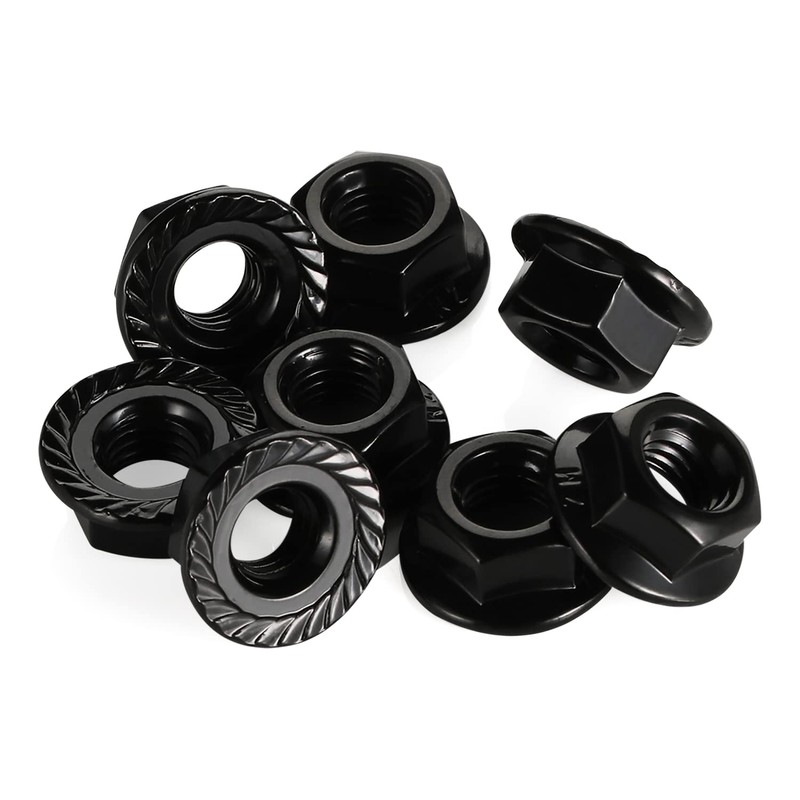 6-32 Serrated Flange Hex Lock Nuts, Stainless Steel 18-8 (304),