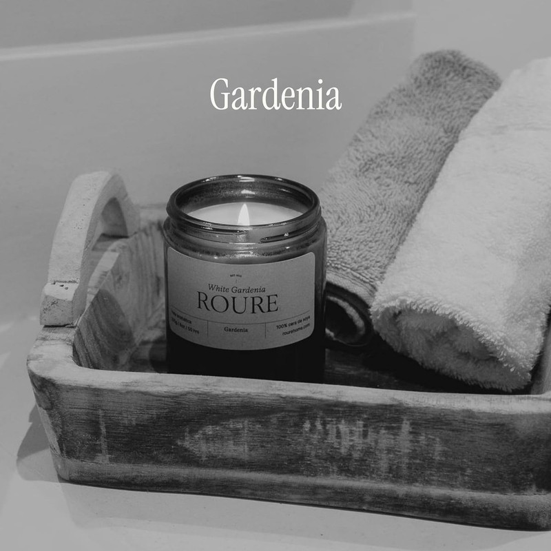 Vela Aromática ROURE "White Gardenia" (Gardenia) - ÚLTIMAS PIEZAS Cera
